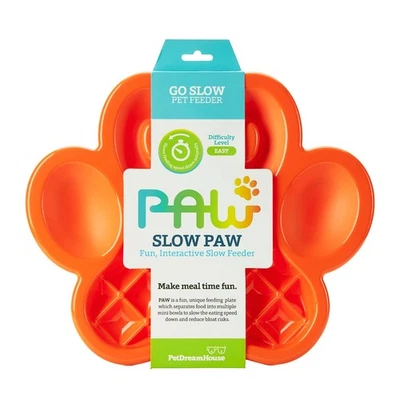 PAW Slow Feeder Dish - Healthy & Fun Eating w/ 5-in-1 Design, Slows Down Eati... - Image 1 of 4