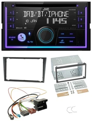 JVC MP3 USB 2DIN DAB Bluetooth CD Autoradio für Opel Combo C Meriva Corsa C Tigr - Bild 1 von 4