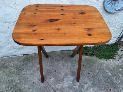 FOLDING TEA COFFE SIDE TABLE TV LAPTOP STAND DESK INDOOR OUTDOOR TABLE - Image 1 of 4