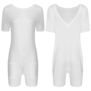 Damen Strampler Einkaufen Overall Straße Body Turnanzug Jumpsuits Trikot Weich - Imagen 1 de 61