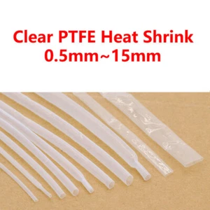 Tubo transparente de PTFE 1,7:1 tubo retráctil de alta temperatura 260 °C funda conservadora de tubo - Imagen 1 de 5