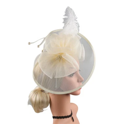 Sombrero Kentucky para Niñas Mujeres Clásico Derby Fascinator Años 20 50 Sombrero de Fiesta del Té Foto 1 de 4