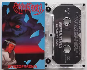 SEPULTURA - SCHIZOPHRENIA (ROADRACER RO93604) 1990 AUSTRALIA CASSETTE REMASTER - Picture 1 of 3