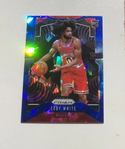 COBY WHITE 2019-20 PANINI PRIZM ROOKIE BLUE CRACKED ICE PRIZM /99 RC - Picture 1 of 9