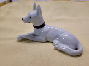 VTG White German Shepherd Dog Made in Japan READ - Picture 1 of 11