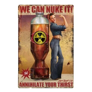 METALLPLATTE NUKA COLA FALLOUT 30 X 20 CM - Bild 1 von 4