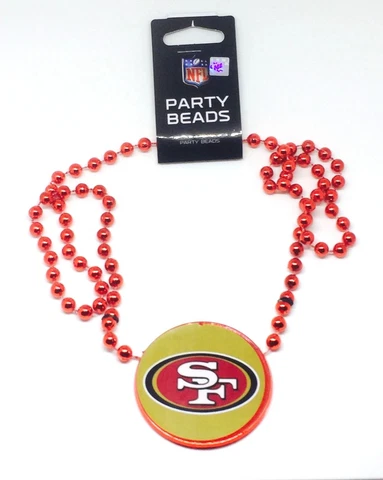 NFL San Francisco 49ers Party Beads Necklace Cover