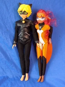 Figuras de acción Miraculous Ladybug CAT NOIR & RENA ROUGE Zagtoon Playmates 2020 - Imagen 1 de 5