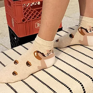 Para mujeres Serie Animal Calcetines Cuello Medio Animal Lindos Calcetines Lote de 5 Pares Hechos en Corea - Imagen 1 de 16