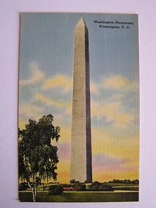 Washington Monument Washington D.C. Vintage unbenutzte Postkarte - Bild 1 von 2