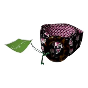 Neu Vera Bradley rosa Elefant Stoff verstellbarer Gürtel Muster Damen im Ruhestand - Bild 1 von 6