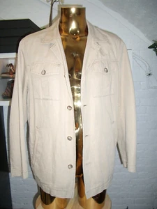 ANSON`S ABRAMS JACKE COTTON 100% GR. L BEIGE 7 TASCHEN TOP ZUSTAND - Bild 1 von 6