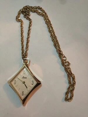 Collar Reloj Colgante Dama Nelson Vintage NO FUNCIONA COMO ESTÁ Foto 1 de 4