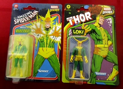 Экшн-фигурки Локи и Электро 2021 Hasbro Marvel Legends - Изображение 1 из 2