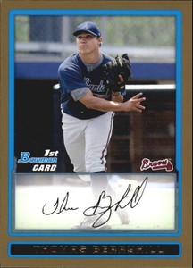 2009 Bowman Draft Prospects Gold Braves Baseball Card #BDPP50 Thomas Berryhill