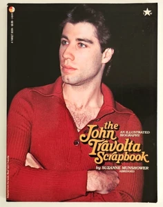 Vtg. '70's John Travolta Scrapbook Black & White Pictures Book RARE - Picture 1 of 24