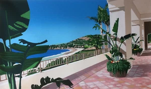 Robert Blumhagen "Sunset Terrace" Ultra Rare H.C. #8/16 Serigrafie - ungerahmt - Bild 1 von 5