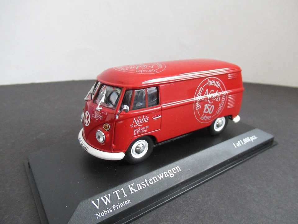 Minichamps 1:43 VW T1 Kastenwagen Nobis Art Nr 430052212 - Bild 1 von 1