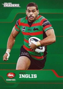 2013 SOUTH SYDNEY RABBITOHS NRL Card GREG INGLIS - Foto 1 di 1