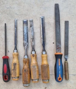 Burins , rapes pour Menuiserie ( lot 7 pièces différentes) - Imagen 1 de 1