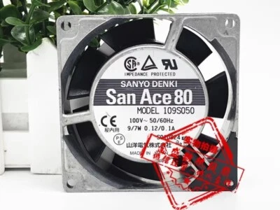 Ventilador de refrigeración de CA con marco de aluminio Sanyo 109S050 8025 AC100V 9/7W 8CM Foto 1 de 2