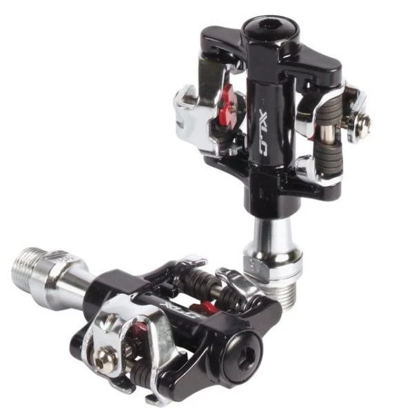 XLC DOUBLESIDED CLIPLESS PEDAL 9/16 BLACK/SILVER  - Image 1 of 1