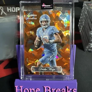 🔥2023 BOWMAN CHROME U SAPPHIRE SELECTIONS DRAKE MAYE ROOKIE  ORANGE  25/25 🔥 - Picture 1 of 2
