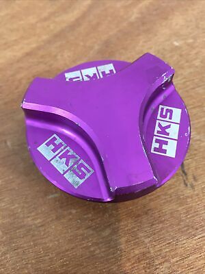 Old Style Purple HKS Anodised Alumium Oil Cap Fits Nissan Screw Type • 225.71€