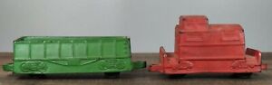 Arcor Toys Vintage Rubber Caboose And Coal Cart