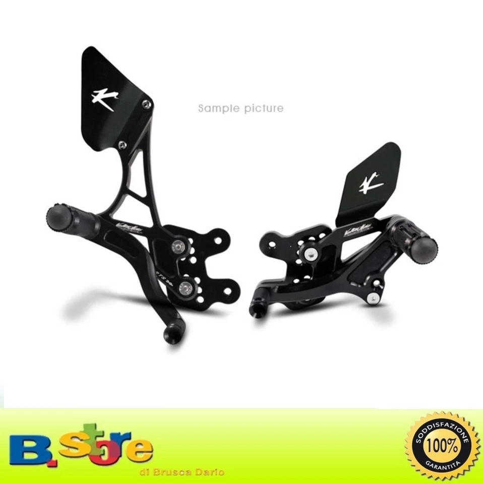 Marchepieds Arriéré valtermoto Type 1.5 Kawasaki ZX-6R 636 RR ZX6R 2009 2014 ABS - Photo 1/1