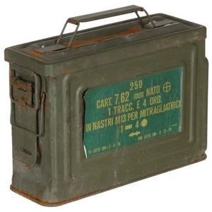 Caja de munición del ejército de Estados Unidos Segunda Guerra Mundial Cal. Excedente militar vintage 30 M2 usado vintage - Imagen 1 de 2