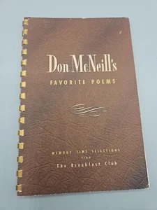 1951 Don McNeill's Favorite Poems Memory Time Selections from The Breakfast Club - Picture 1 of 5