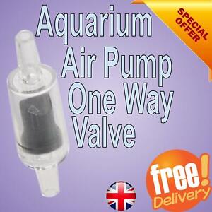 Non Return One Way Check Valve for Aquarium Air Pump 4mm/6mm Fish Tank Uk