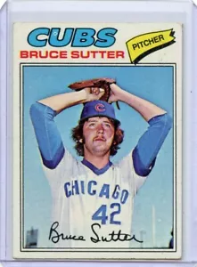 1977 Topps Bruce Sutter Chicago Cubs #144 RC βοΈπ₯π― VG - Picture 1 of 2