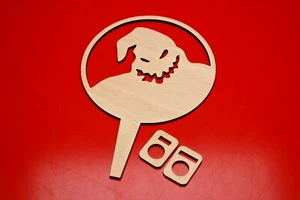 Oogie Boogie Cara Árbol de Navidad Topper Decoración Pesadilla Antes de Navidad Madera - Imagen 1 de 7