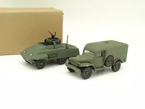 Solido Military Army 1/50 - Set of 2: Combat Car M20 + Dodge 4x4 - Picture 1 of 2