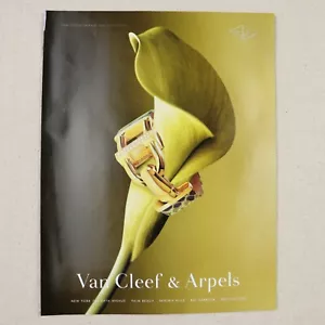 Pubblicità stampa Van Cleef & Arpels vintage 2000 carta rivista ritaglio gioielli moda - Foto 1 di 6