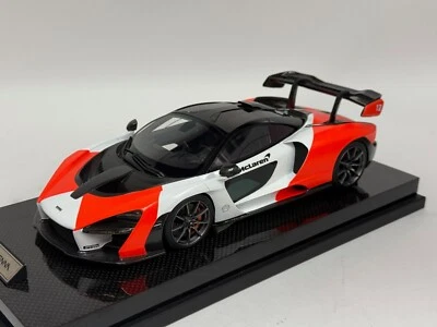 1/18 Modèles AB McLaren Senna Édition 2018 En Rouge Et Blanc DERNIER - Photo 1/4