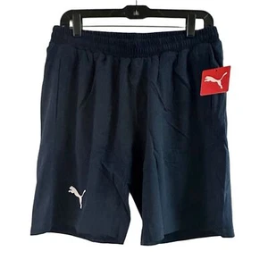 NWT Puma Polyester Navy Blue Lined Polyester Shorts Size L - Picture 1 of 5