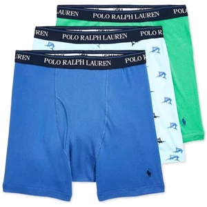 3 Polo Ralph Lauren Boxer Briefs Multicolor Classic 3 Pack Cotton Underwear $49 - Picture 1 of 1