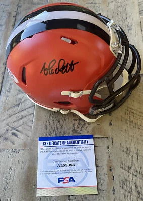 Alex Van-Pelt Signed Autographed Cleveland Browns Mini Helmet OC Psa/Dna Coa - Image 1 of 2