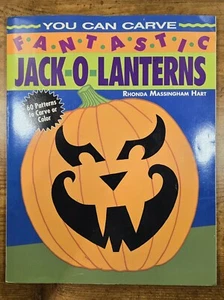 Vintage 1989 YOU CAN CARVE FANTASTIC PUMPKINS Book, Kids Crafting Book, New - Bild 1 von 7