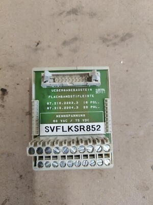 Used Wieland Bamberg 87.210.2204.3 FLK-SR20 20 Pin Terminal Block DIN Rail Mount - Image 1 of 4