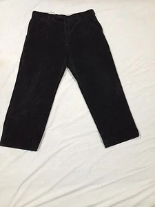 Vtg Berle Tailored Corduroy Pants Blue Tweed Pleated Front W 20 1/4" Ins 29 3/4" - Picture 1 of 8