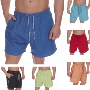 Mens Swimming Board Shorts Swim Trunks Swimwear Beach Holiday Side Pockets New - Picture 1 of 14