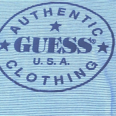 Camiseta De Colección Años 90 Niñas Guess Logo Náutica Rayas Talla 6X G. Marciano LEER Foto 1 de 4
