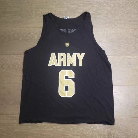 Army West Point Adult Tank Top Extra Large Black #6 damaged graphic shirt G1a Cover