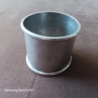 Anel de guardanapo de prata esterlina Wallace - Imagem 1 de 2