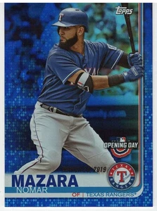 Nomar Mazara - Texas Rangers - Blue - 2019 Topps Opening Day Baseball # 192 Mint - Picture 1 of 1