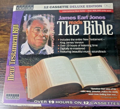 James Earl Jones Reads The Bible: New Testament Audio Cassette Tape Box Set 2002 - Image 1 of 4